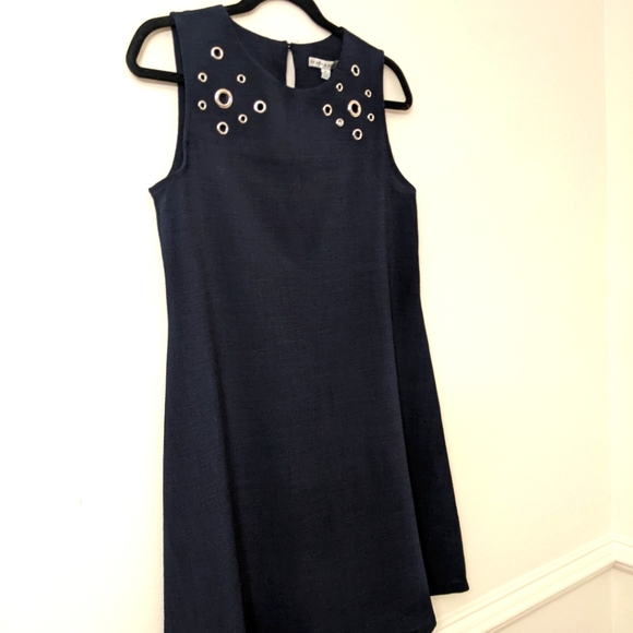 NWT Sandra Darren Navy Blue Business Dress - Picture 5 of 11